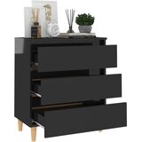 Komoda visoki sjaj crna 60 x 35 x 69 cm od konstruiranog drva | shoptok.hr