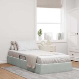  Krevet s od storage Svijetlo siva 100 x 203 cm Baršun | shoptok.hr