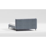 Ropez Modra oblazinjena zakonska postelja z letvenim dnom 200x200 cm Basti – | Shoptok.si