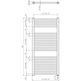 Aqualine kupatilski električni radijator direct-e 300W 96x45 cm beli | Eponuda.com
