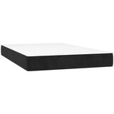  Box spring s madracem LED crni 120 x 200 cm baršun | shoptok.hr