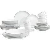 Seltmann Weiden KOMBINIRANI SERVIS Lido Black Line porcelan | Shoptok.si