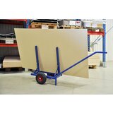 Kongamek voziček za plošče s potisnim ročajem, dxšxv 1600 x 600 x 800 mm, kolesa z zračnico | Shoptok.si