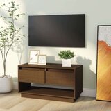 TV ormarić smeđa boja meda 74 x 34 x 40 cm od masivne borovine | shoptok.hr