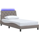  Okvir kreveta s LED-om bez madraca 100 x 200 cm od tkanine | shoptok.hr