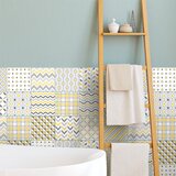 Ambiance set od 24 zidne naljepnice Scandinavian Stockholm Tiles, 10 x 10 cm | shoptok.hr