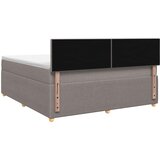  Boxspring krevet s madracem Sivosmeđa 180 x 200 cm Tkanina | shoptok.hr