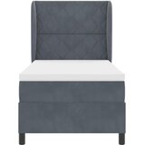  Krevet s opruga kutije Tamno siva 200 x 90 cm Baršun | shoptok.hr
