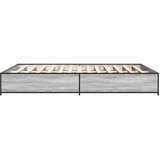  Okvir za krevet boja hrasta 150x200cm konstruirano drvo i metal | shoptok.hr