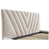 Boxxx OBLAZINJENA POSTELJA 140 cm x 200 cm , tekstil bež | Shoptok.si