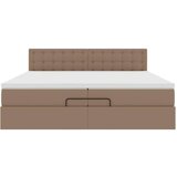 vidaXL okvir kreveta s madracima cappuccina 200x200 cm umjetna koža | shoptok.hr