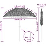 Suncobran za plažu Prirodna 205 x 205 x 210 cm | shoptok.hr