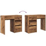 Stol s ladicama Staro drvo 90 x 37.5 x 75 cm Konstruirano drvo | shoptok.hr