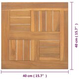 vidaXL Četvrtasta stolna ploča 40 x 40 x 2 5 cm od masivne tikovine | shoptok.hr