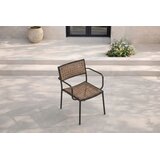 Venture Home Paola vrtna stolica s rukohvatima, prirodna boja drva, set od 4 | shoptok.hr