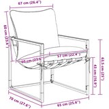  Sjedeća garnitura za vrt 3 pcs Crna i antracit Čelik | shoptok.hr