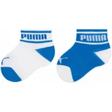 Puma Set 2 parov otroških visokih nogavic Baby Wording Sock 2P 935479 Modra