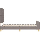  Krevetna konstrukcija Sivo-smeđa 120 x 190 cm tkanina | shoptok.hr
