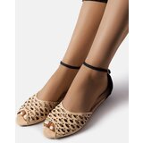Gemre Beige lace sandals with rhinestones Avice | shoptok.hr
