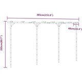  Pergola od bambusa 385 x 40 x 205 cm | shoptok.hr