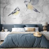  Foto tapeta - Watercolor Tit - Second Variant 147x105 Samoljepljiva | shoptok.hr
