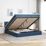  Otomanski krevet s madracem plavi 180x200cm od tkanine | shoptok.hr