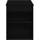  Radni stol s ladicom i policom crni hrast 102x62x77,5 cm | Eponuda.com