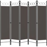 Sobna pregrada s 5 panela antracit 200 x 180 cm | shoptok.hr
