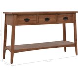  Konzolni stol od masivne jelovine 126 x 40 x 77,5 cm smeđi | shoptok.hr