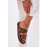Panto Fino Women's Suede Slippers With Buckles | shoptok.hr