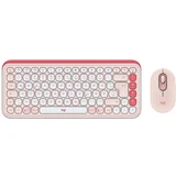 Logitech Tipk. in miška POP Icon Combo, roza, (21587123)