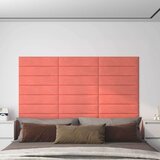  Zidna uzglavlja 12 pcs Ružičasta Baršun | shoptok.hr