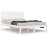 The Living Store Posteljni okvir bel iz trdne borovine 200x200 cm - Posteljni Okvir, (21527641) | Shoptok.si