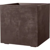 Kocka za rastline "Millenium" z zbiralnikom vode - Brownstone - 49 cm