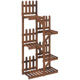  Stalak za cvijeće 60 x 25 x 130 cm od masivne jelovine | shoptok.hr