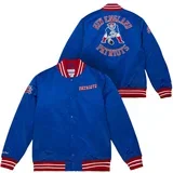 new england patriots mitchell & ness heavyweight satin jakna