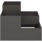  Vrtni Sadič 100x100x60 cm Crni čelik | shoptok.hr
