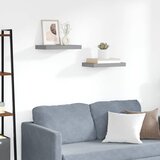  Plutajuće zidne police 2 kom sive 40 x 23 x 3,8 cm MDF | shoptok.hr