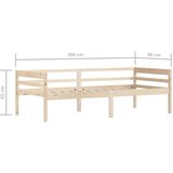 Posteljni okvir iz trdne borovine 90x200 cm, (20648073) | Shoptok.si