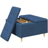  Stolica s dugmadi s jastukom Plava 80 x 80 x 45 cm tkanina | shoptok.hr