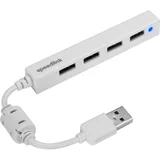 SNAPPY SLIM USB Hub 4-Port, USB 2.0, Passive, white