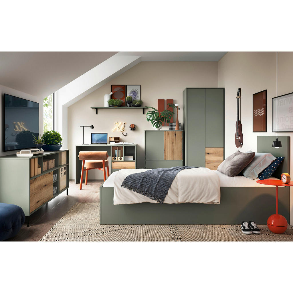 Modern Living Postelja Pozzi, Zelena, 120x200cm | Shoptok.si