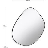 Kave Home Stensko ogledalo 93x90 cm Anera – | Shoptok.si