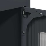 vidaXL Highboard Antracit 68x39x123 cm Jeklo | Shoptok.si
