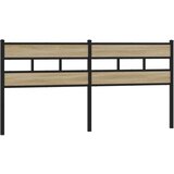 vidaXL Posteljno vzglavje sonoma hrast 193 cm železo/inženirski les, (21608101) | Shoptok.si