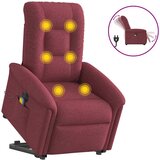 Maison Chic Električni masažni naslanjač - Relax naslanjač s funkcijo vstajanja vinsko rdeč, (22042500) | Shoptok.si