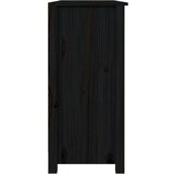  Komoda črna 100x35x74 cm trdna borovina, (20654715) | Shoptok.si