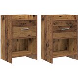  Noćni ormarići 2 pcs Staro drvo 40 x 30 x 60 cm | Eponuda.com