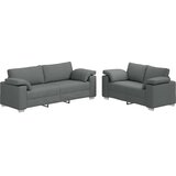 SOFA 2 pcs Tamno siva 219 x 80 x 82 cm tkanina | shoptok.hr