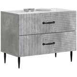  Nočna omarica Betonsko siva 62 x 34,5 x 47,5 cm Inženirski les, (5000209986) | Shoptok.si